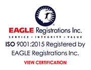 ISO 9001 Certified - Eagle Registrations Inc.